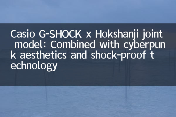 Casio G-Shock x Hokshanji Совместная модель: в сочетании с эстетикой Cyberpunk и амортизацией технологии
